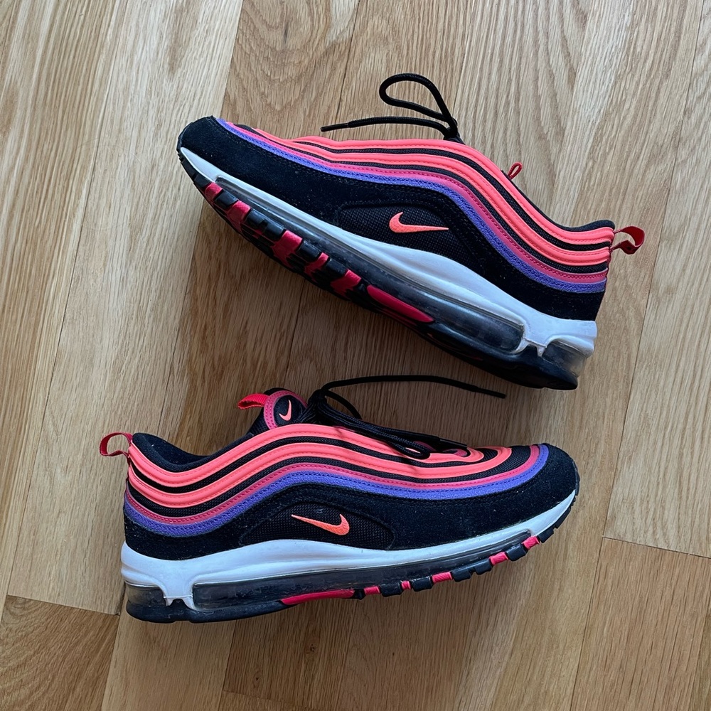 Nike Air Max 97 "Sunset" Black/Bright Mango/Red 10.5 eBay Authenticated w/ box